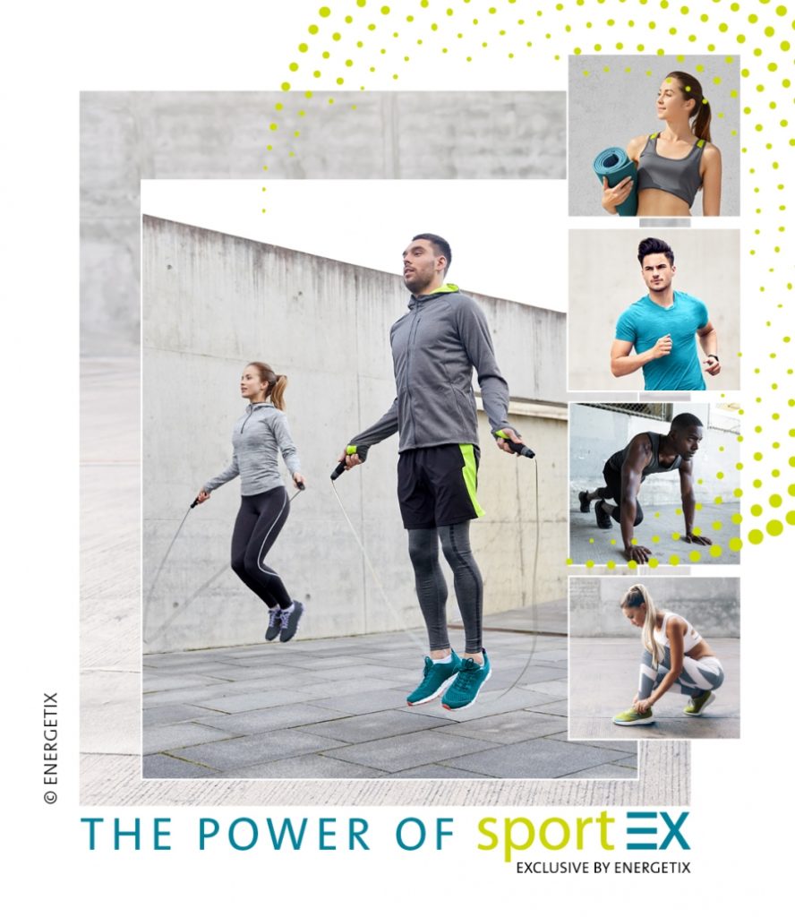 Various people working out, wearing sportEX Magnetic Bracelet 