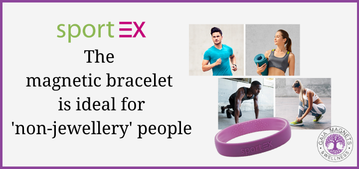 the magnetic bracelet is ideal for non-jewellery people - 4 photos of people in active wear / sports outfits