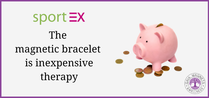 the magnetic bracelet is inexpensive therapy - piggy box with coins