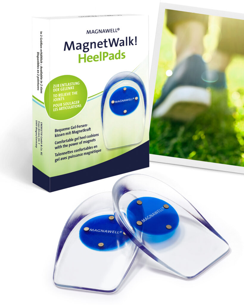 Magnet Walk Heel Pads with incorporated magnets, from ENERGETIX and Gaia Magnets