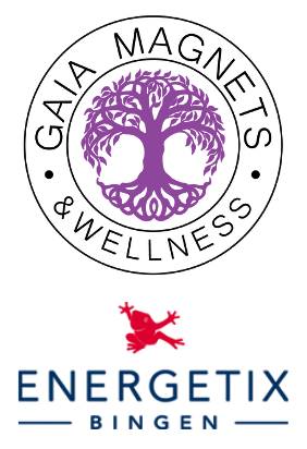 Gaia Magnets and Wellness logo above Energetix Bingen logo