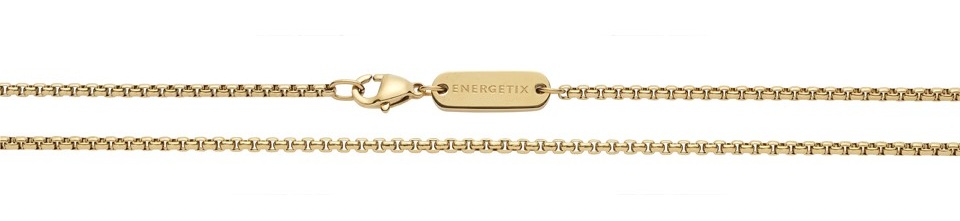 ENERGETIX Gold-coloured necklace in Venetian pattern